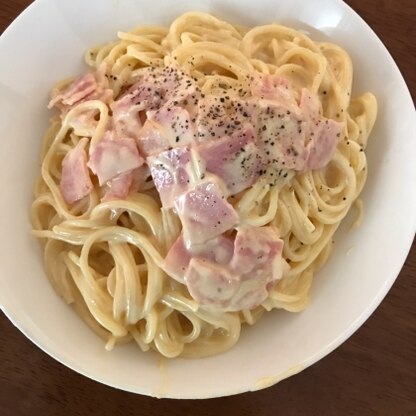 濃厚カルボナーラ美味しかったです(*´ω｀*)ありがとうございます